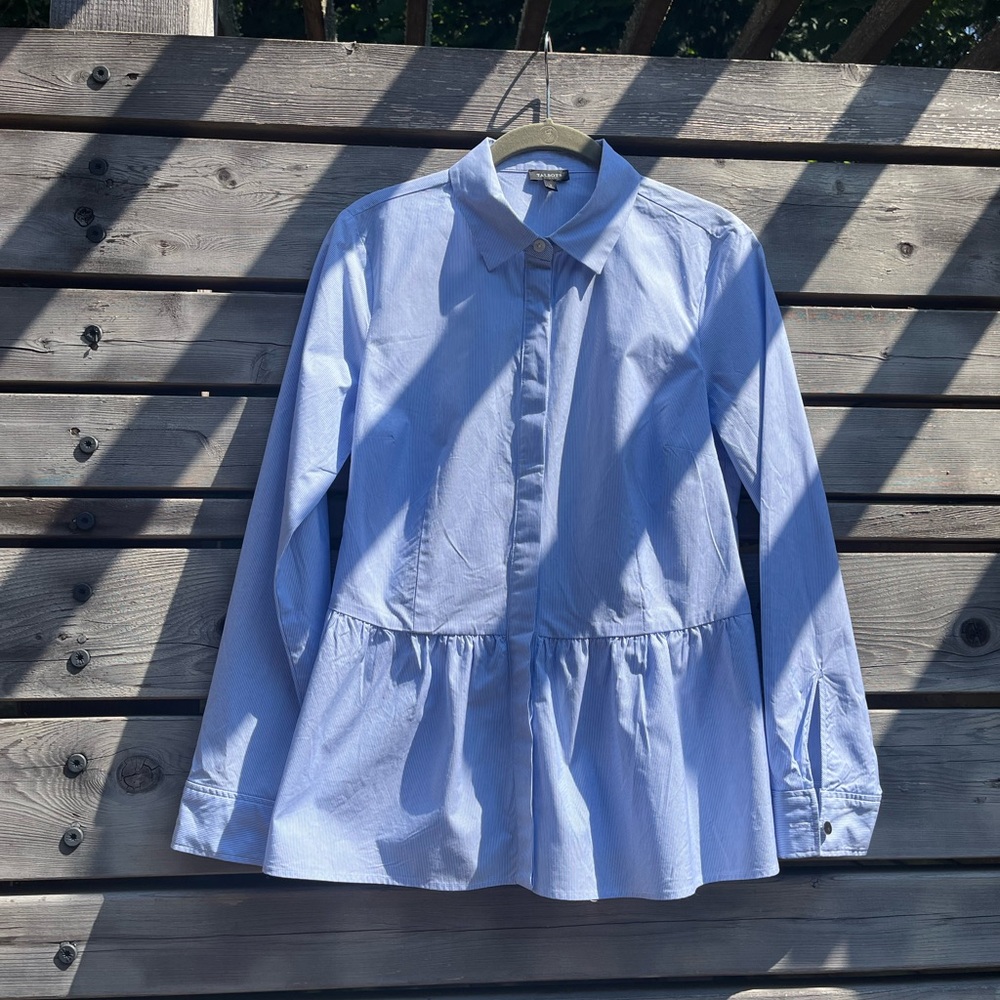 Talbots ADORABLE pinstripe top